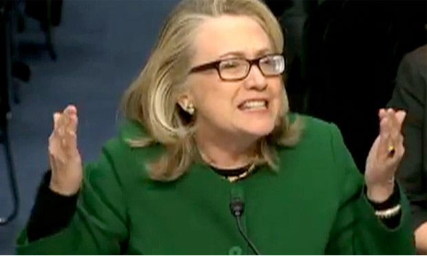 Hillary Clinton at senate hearing