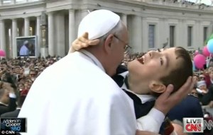 Pope and boy