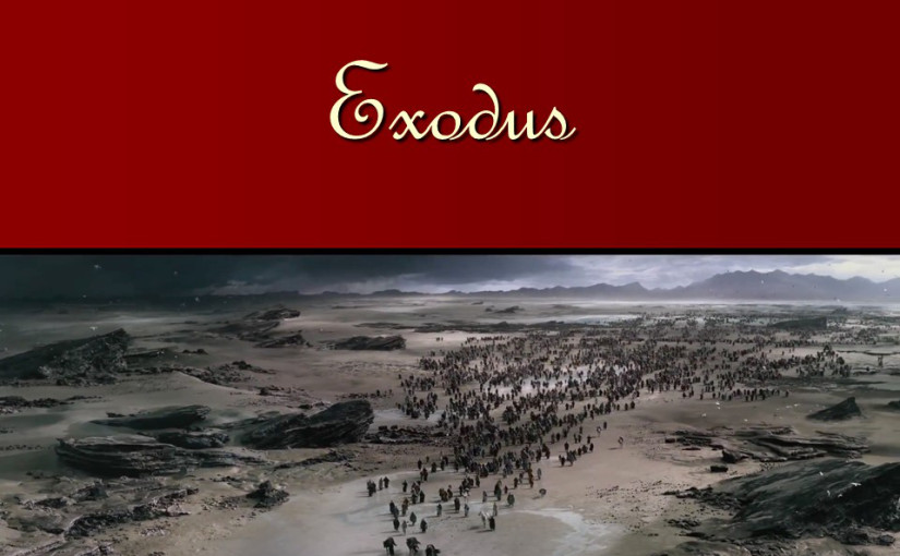 Exodus 9, the plague on livestock, the plague of boils, the plague of hail.