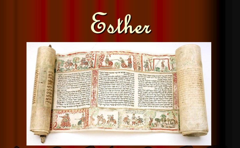 Esther 8, Esther saves the&nbsp;Jews.
